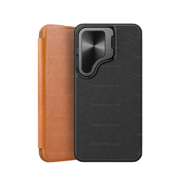 قاب نیلکین سامسونگ S24  مدل Qin Prop leather