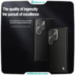قاب نیلکین سامسونگ S24 Ultra مدل CamShield Prop Leather Magnetic
