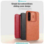 قاب چرمی نیلکین سامسونگ A55 مدل Qin Pro leather