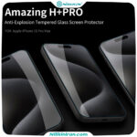 گلس نیلکین آیفون iPhone 15Pro Max مدل H+ Pro tempered glass
