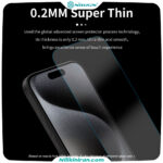 گلس نیلکین آیفون iPhone 15Pro Max مدل H+ Pro tempered glass