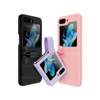 قاب نیلکین سامسونگ Z Flip 5 مدل Flex Flip Finger Strap liquid silicone