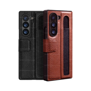 قاب نیلکین سامسونگ Z Fold 6 مدل Aoge Leather