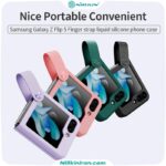 قاب نیلکین سامسونگ Z Flip 5 مدل Flex Flip Finger Strap liquid silicone