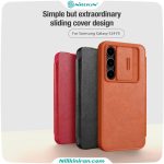 قاب نیلکین سامسونگ Samsung Galaxy S24 FE مدل Qin Pro leather
