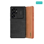 قاب نیلکین سامسونگ S25 Ultra مدل Qin Pro leather