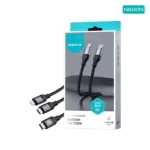 کابل تبدیل USB C به لایتنینگ و USB C نیلکین مدل DualPower 2 in 1