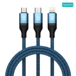 کابل شارژ نیلکین مدل USB به هر 3 نوع خروجی (Swift 3-in-1)