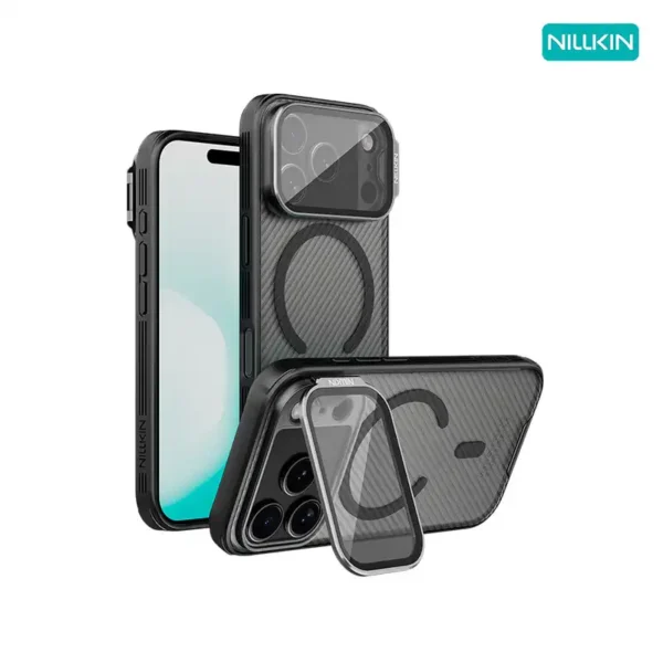قاب نیلکین آیفون iPhone 17 Pro مدل Camshield Prop Magnetic Clear version