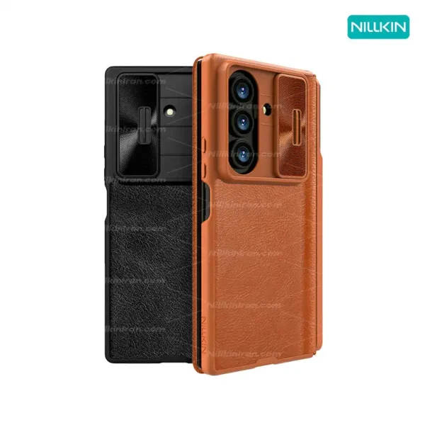 قاب نیلکین سامسونگ Galaxy Z Fold7 مدل Qin Pro leather