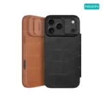 کیف چرم نیلکین آیفون iPhone 17 Pro Max مدل Qin Pro Series Leather