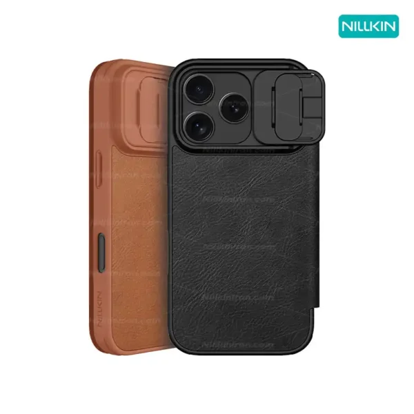 قاب نیلکین آیفون iPhone 17 Pro مدل Qin Pro leather