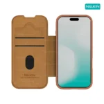 قاب نیلکین آیفون iPhone 17 Pro مدل Qin Pro leather