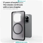 قاب نیلکین شیائومی +Redmi Note 15 Pro مدل Super Frosted Shield Pro Magnetic (Clear Version)