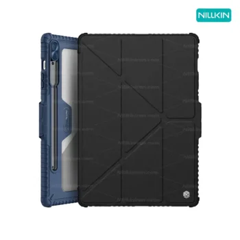 کیف محافظ نیلکین سامسونگ Tab S9 plus مدل Bumper Leather Case Pro
