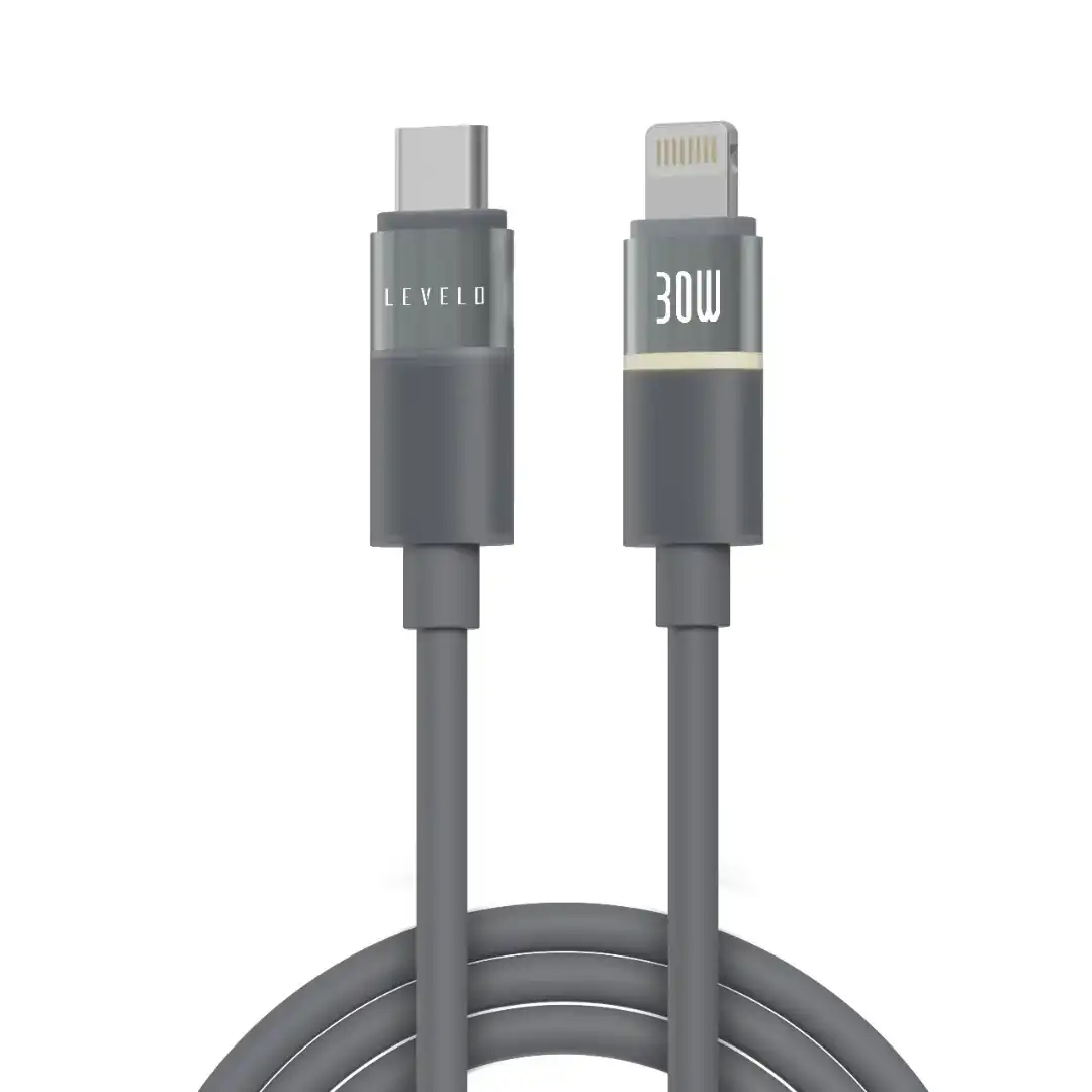 کابل شارژ Levelo Luno مدل Type-C to Lightning طول 1 متر 30 وات