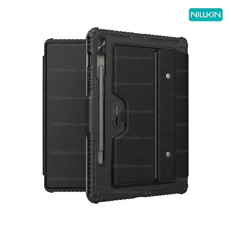 کیف کلاسوری کیبورد دار نیلکین مناسب تبلت Tab S9 FE Plus مدل Bumper Combo Keyboard Case