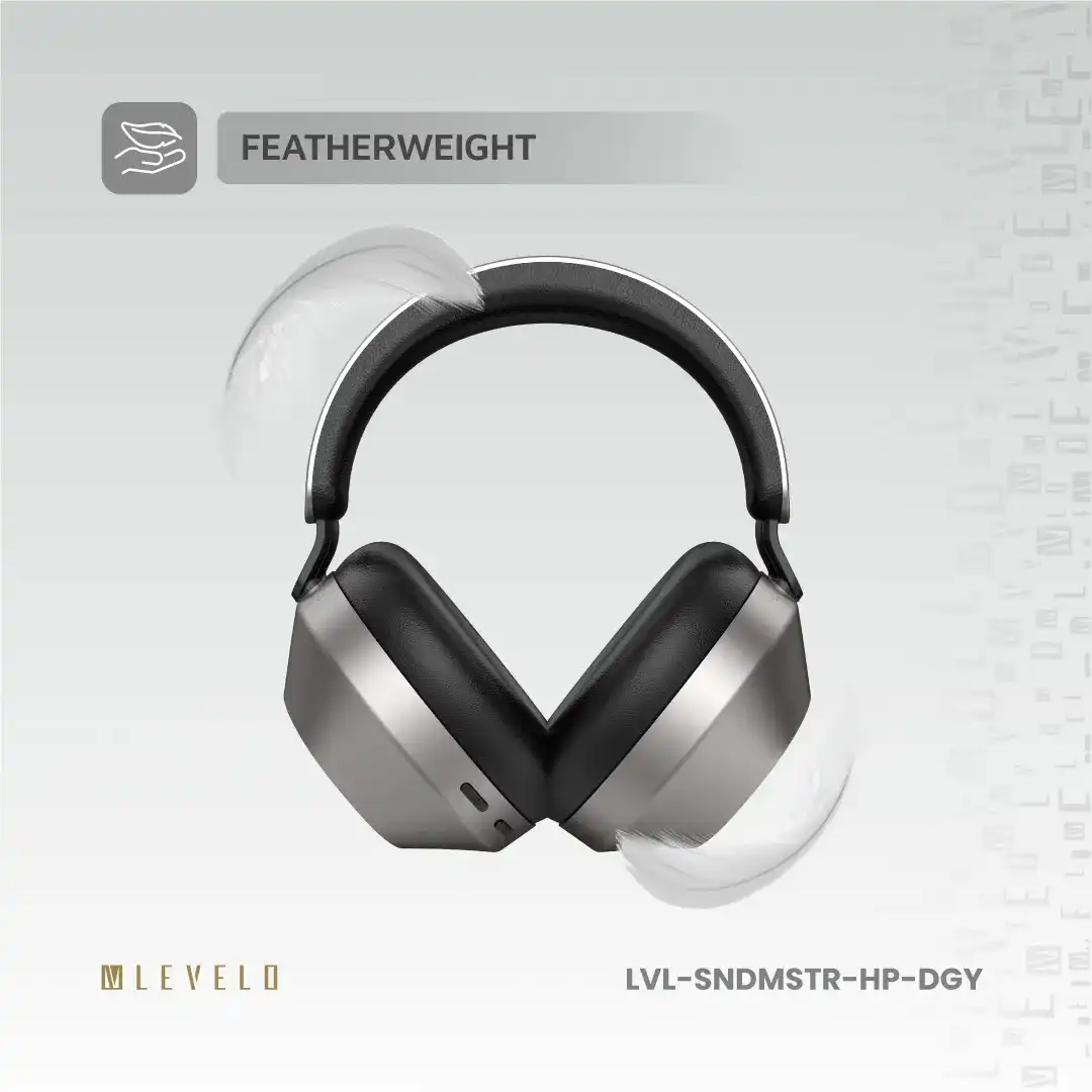هدفون بی‌ سیم هیبریدی برند Levelo  مدل SoundMaster با حذف نویز فعال
