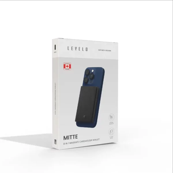 کیف کارت مگ سیف Levelo مدل Mitte با ابعاد 8 در 1