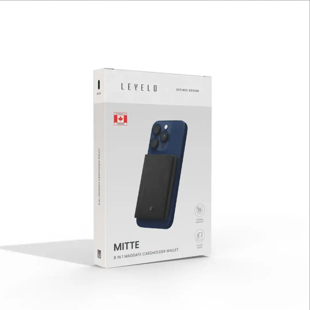 کیف کارت مگ سیف Levelo مدل Mitte با ابعاد 8 در 1