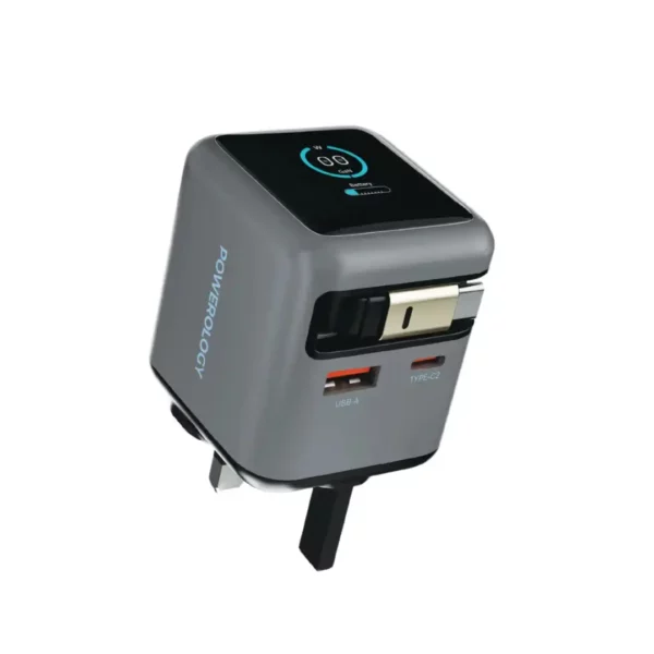 شارژر دیواری دو پورت پاورولوژی مدل Halo GaN 70W