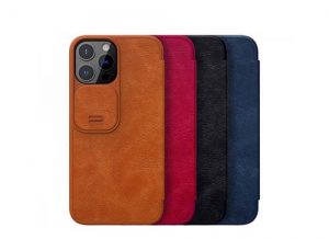 کیف چرم آیفون 13 پرو Nillkin Qin Pro Leather Case iPhone 13 Pro