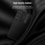 کیف چرم S23 FE نیلکین مدل Nillkin Qin Pro