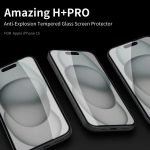 گلس آیفون iPhone 15 نیلکین مدل Amazing H+ Pro