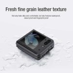 کیف چرمی Samsung Galaxy Z Flip 5 نیلکین مدل Qin Vegan leather