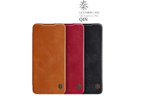 کیف چرم شیائومی Nillkin Qin Xiaomi Mi11 Pro