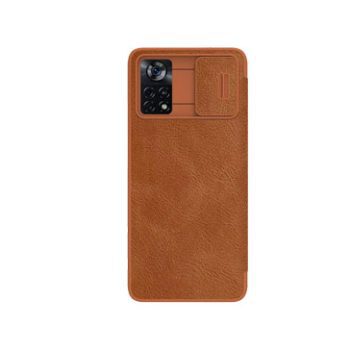کیف چرم شیائومی Poco X4 Pro مدل Nillkin Qin Pro