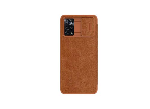 کیف چرم شیائومی Poco X4 Pro مدل Nillkin Qin Pro