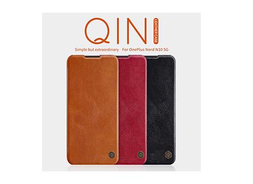 کیف چرم نیلکین Nillkin Qin Oneplus Nord N10 5G