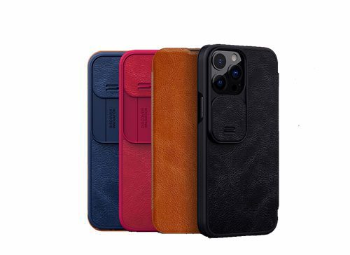 کیف چرم آیفون Nillkin Qin Pro Leather Case iPhone 13 pro max