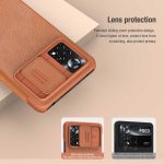 کیف چرم شیائومی Poco X4 Pro مدل Nillkin Qin Pro