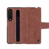 کیف چرم Z Fold 3 نیلکین سری Aoge