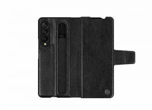 کیف چرم Z Fold 3 نیلکین سری Aoge